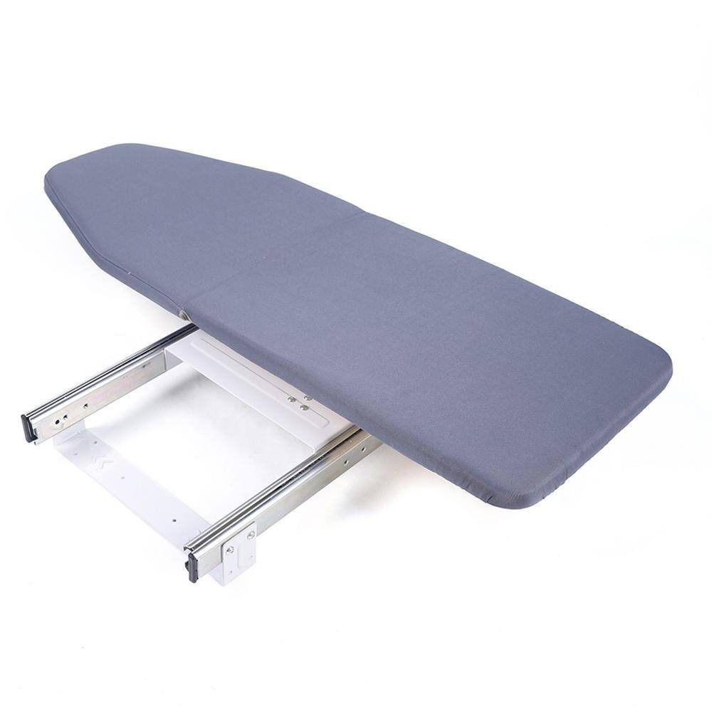 YIYIBYUS 31.9 in. x 12.2 in. Gray Closet Pull-Out Ironing Board HG-WMTCY-6951