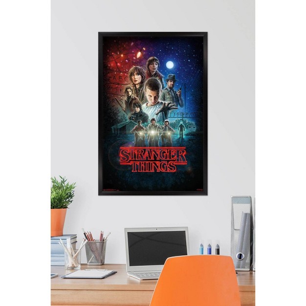 Stranger Things One Sheet Framed Poster Trends International