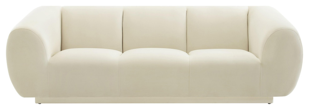 Emmet Velvet Sofa   Transitional   Sofas   by TOV Furniture  Houzz