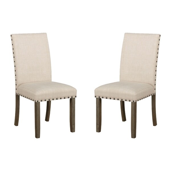 Set of 2 Wooden Upholstered Dining Chair