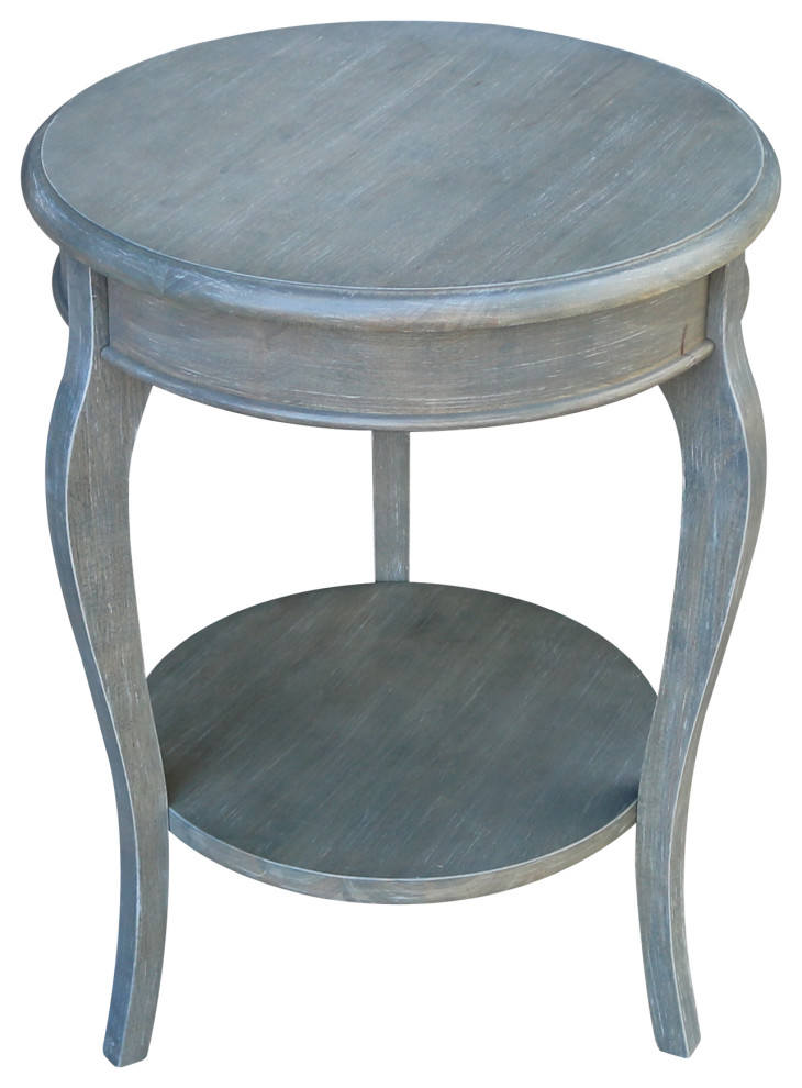 Cambria Round End Table   Farmhouse   Side Tables And End Tables   by International Concepts  Houzz