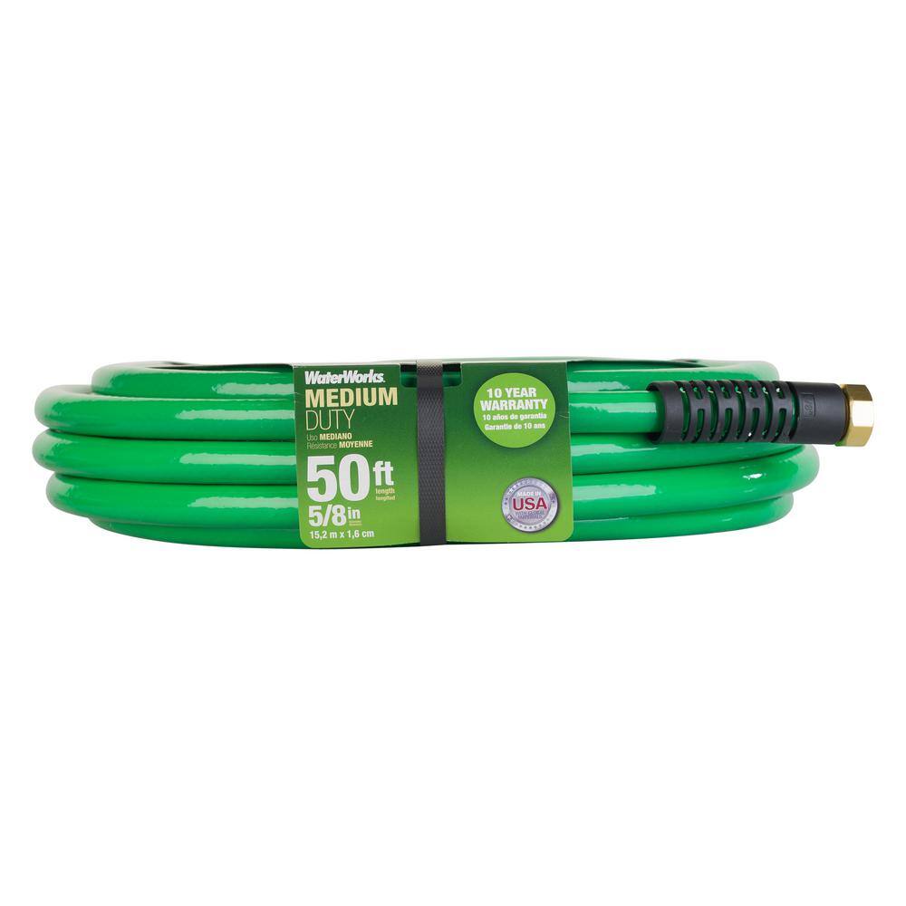 WATERWORKS WeatherFlex 58 in. x 50 ft. Medium Duty Garden Hose CWWT4058050C