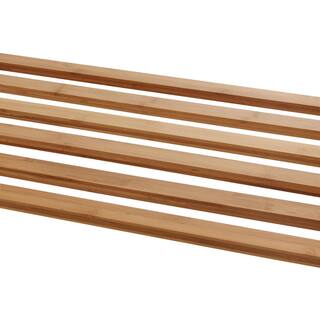TRINITY EcoStorage 3-Bag Rolling Bamboo Laundry Cart TBFZ-2102