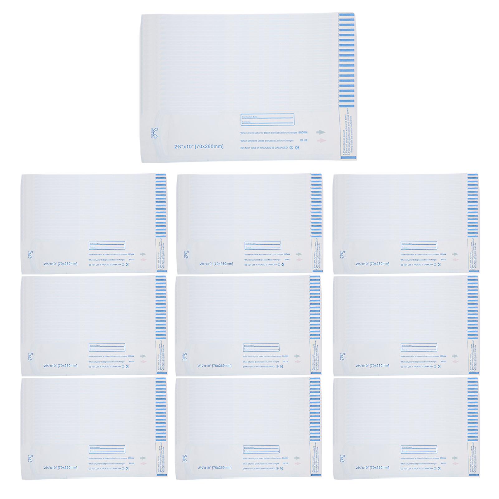 200pcs / Box Disposable Self Sealing Cleaning Pouch Dental Tool Storage Bag (70 X 260mm)