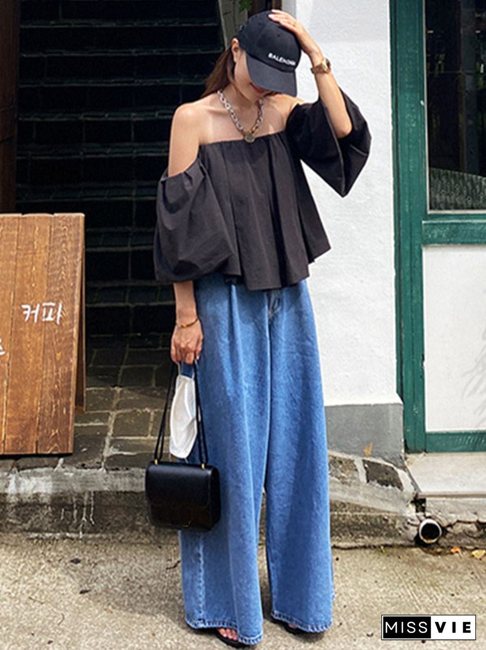 Urban Blue Wide Leg Jean Pants