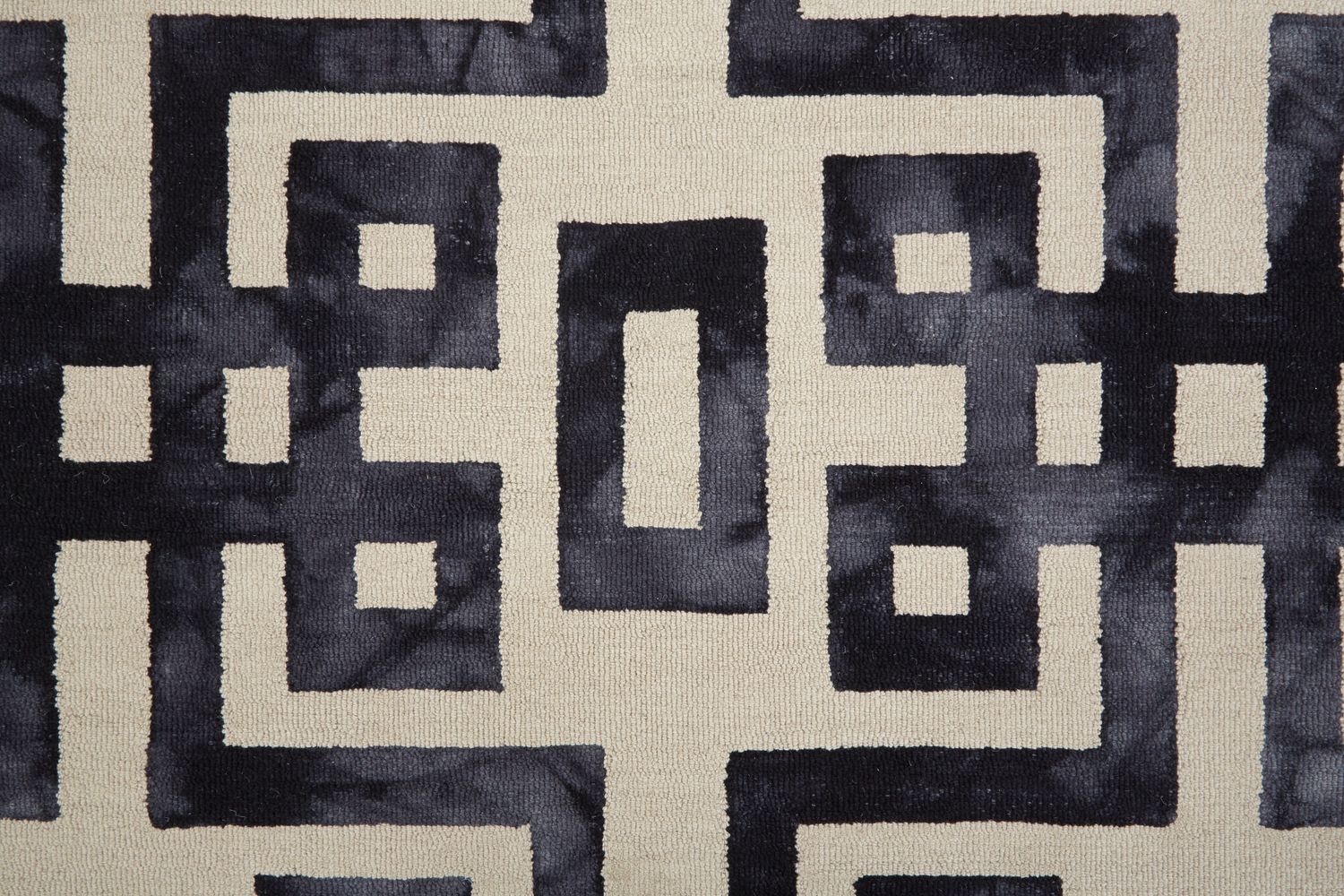 Marengo Hand Tufted Black and Ivory Rug by BD Fine