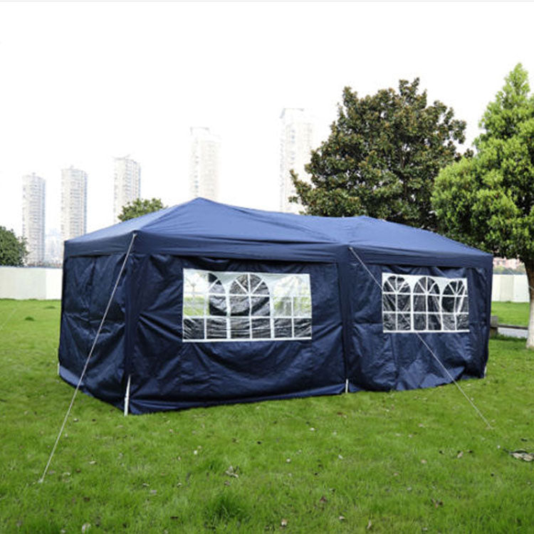 Zimtown 10'x20' Ez Pop up Backyard Canopy Heavy Duty Blue W/6 Sides