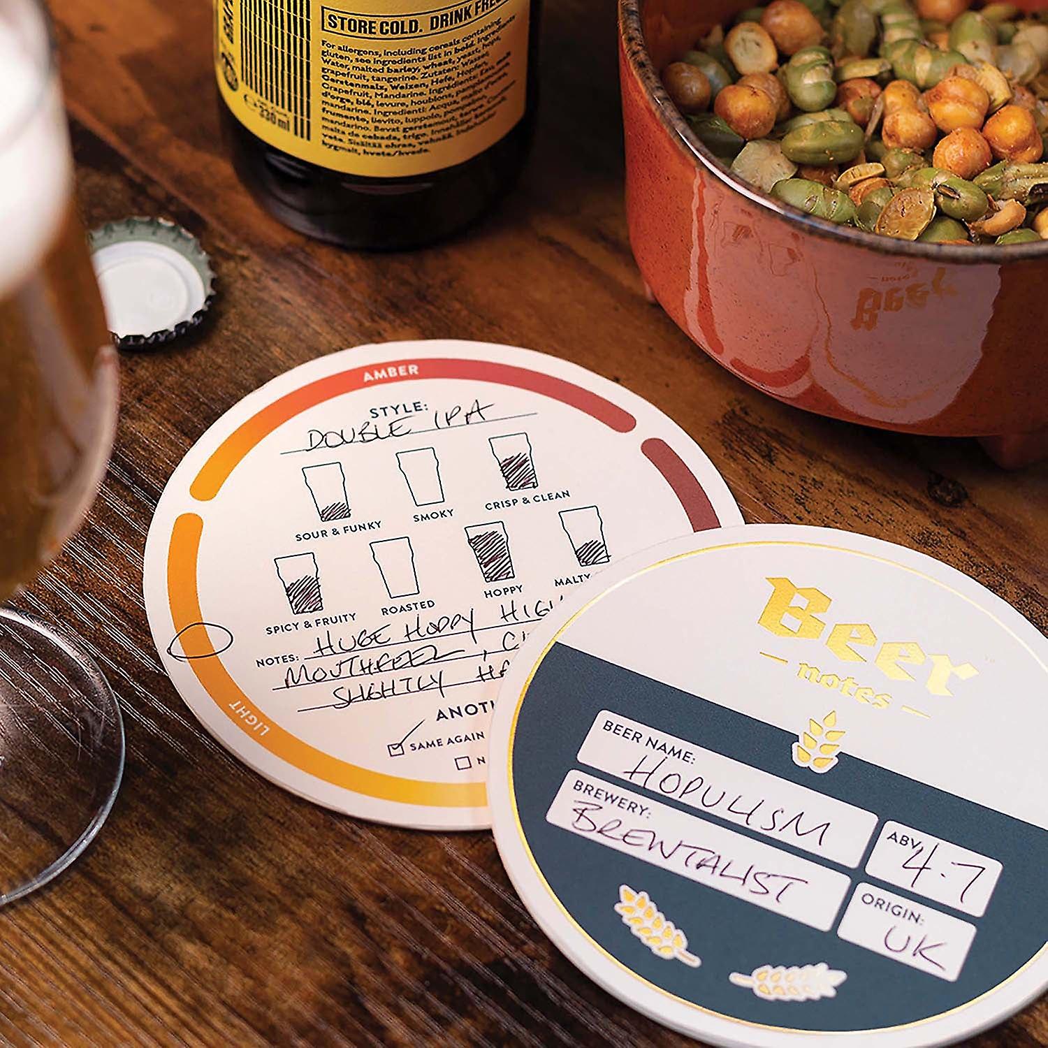 Beer notes - beer mat tasting notes