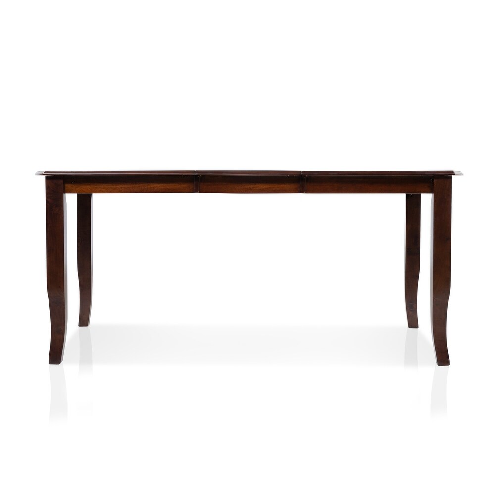 Furniture of America Zita Espresso 72 inch Wood Expandable Dining Table