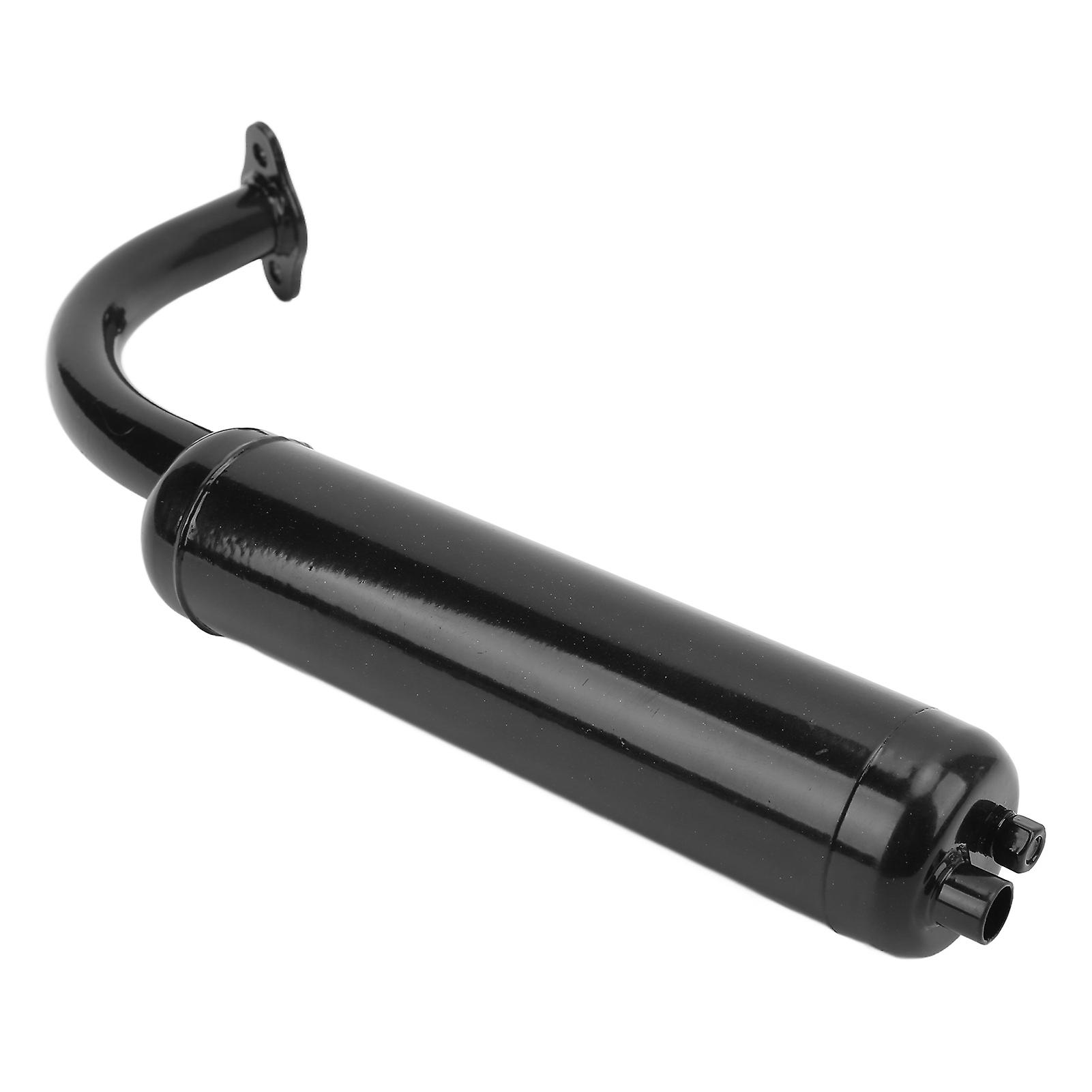 Motor Bikes Muffler Exhaust Pipe Black For 2 Stroke 49cc 60cc 66cc 80cc Engines Motorized Bicycle