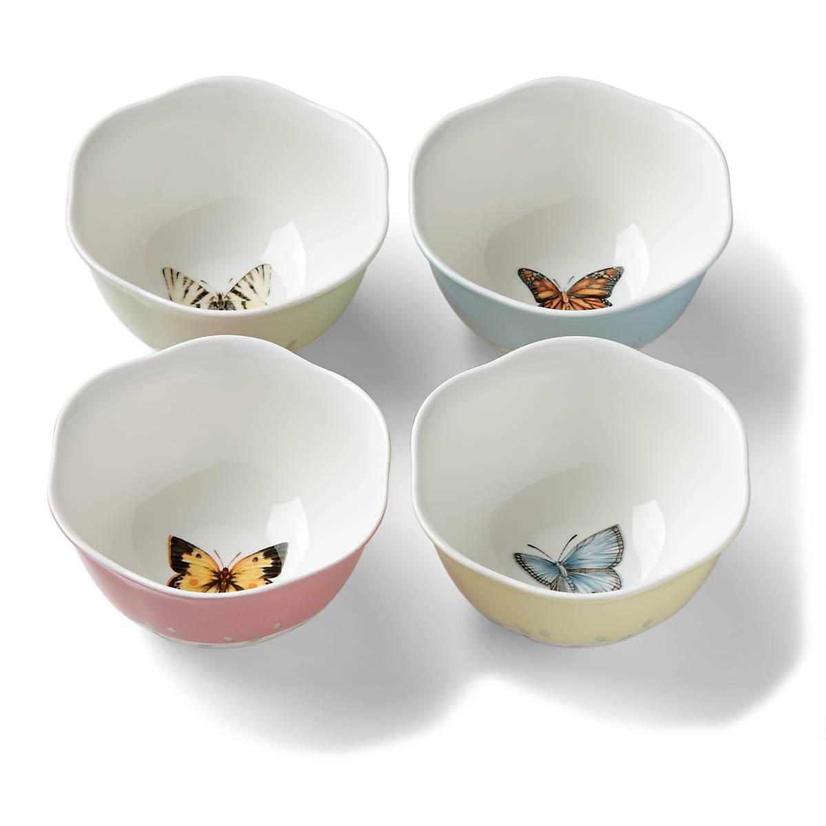 Butterfly Meadow 4-Piece Dessert Bowl Set