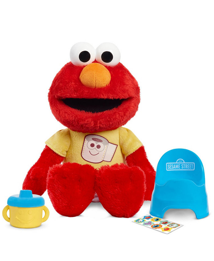 Sesame Street Potty Time Elmo 12 Plush Stuffed Animal  Sounds and Phrases  Potty Training Tool