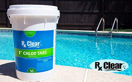 Rx Clear 1" Stabilized Chlorine Tablets | 50 lb Bucket | 24-Pack