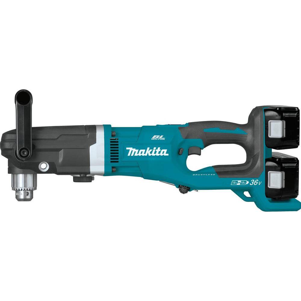 Makita 18V X2 (36V) 5.0 Ah LXT Lithium-Ion Brushless Cordless 12 in. Right Angle Drill Kit XAD03PT