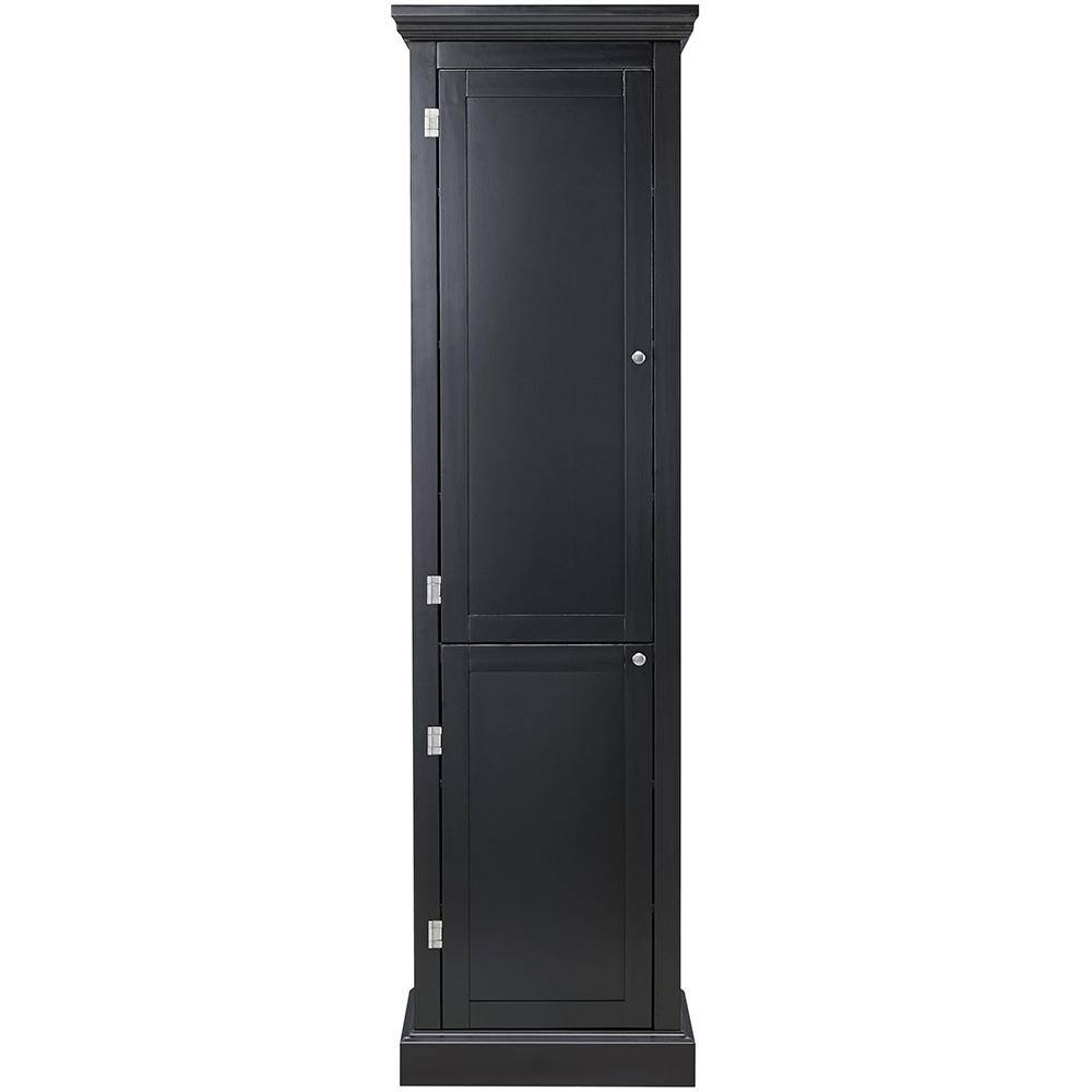 Home Decorators Collection Prescott Black Modular Kitchen Pantry with 2-Doors SK19171AR1-BK