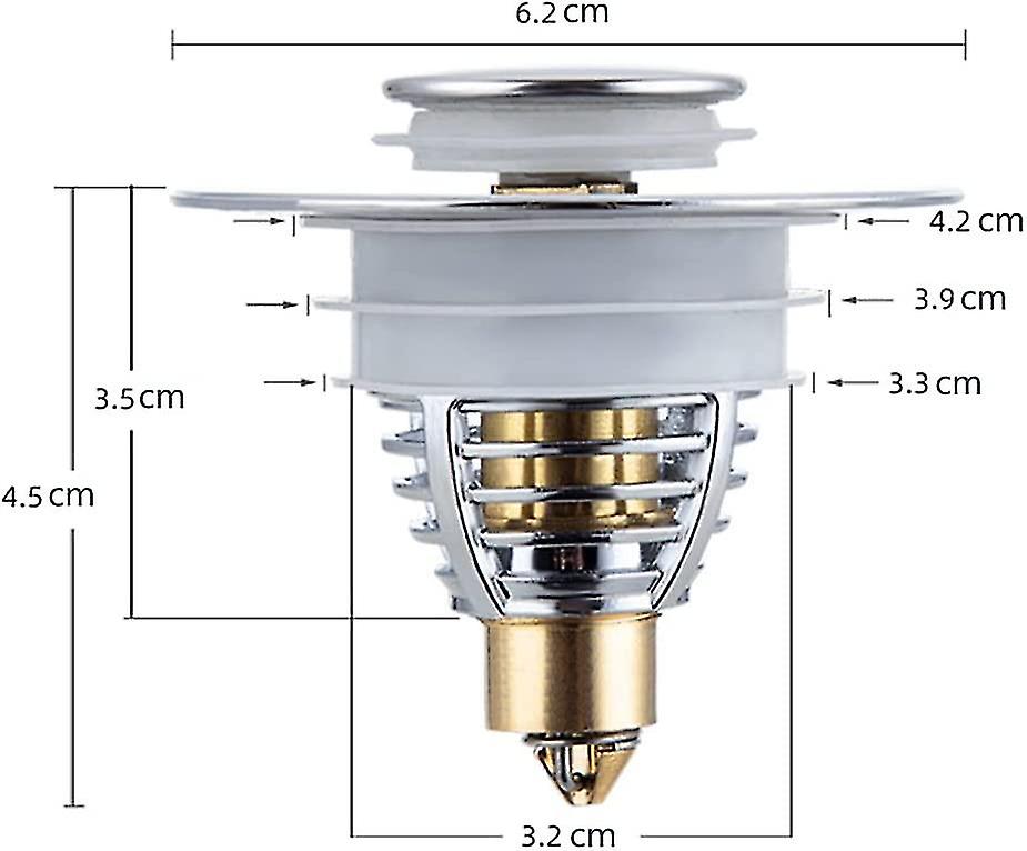 Other Sink Accessory Universal Sink Stopper， Bathtub Stopper， Kitchen Bathroom Sink Drain Stopper [for 32-40mm Drain Hole]. Scroll