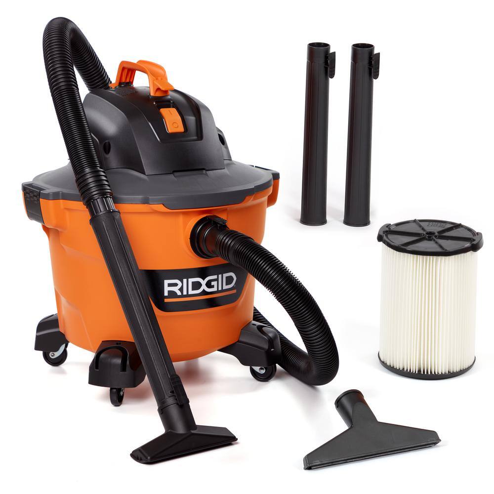 RIDGID 9 Gallon 4.25 Peak HP NXT WetDry Shop Vacuum with Filter Locking Hose and Accessories HD09001