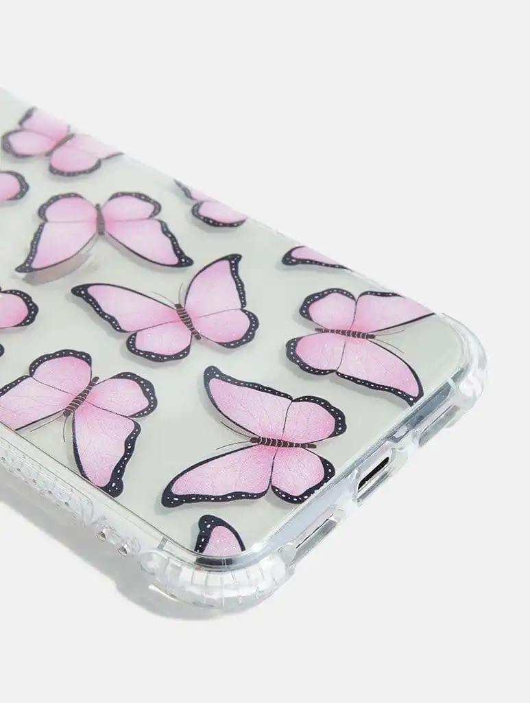 Pink Butterfly Shock Case