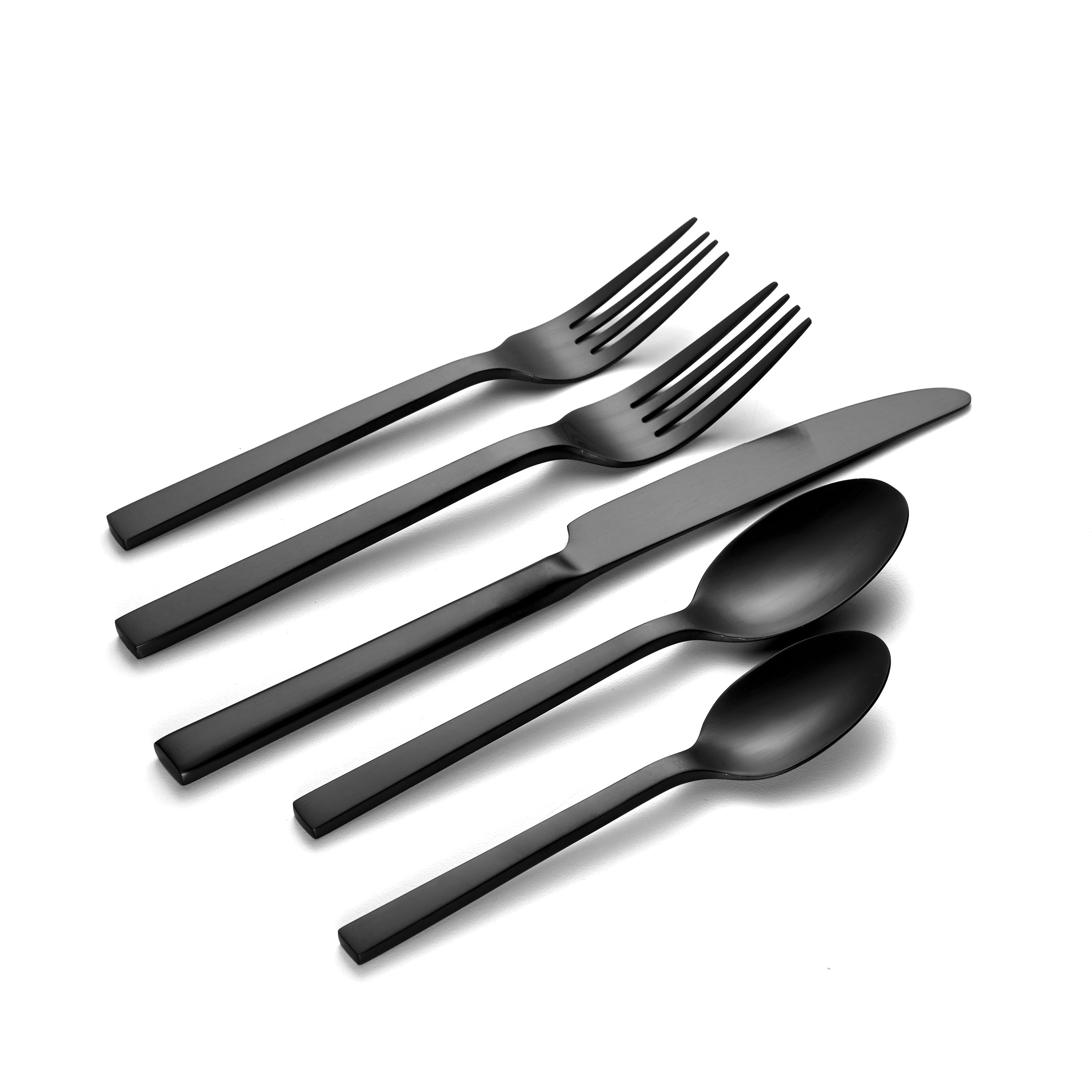 Chef's Table Black 20 Piece Everyday Flatware Set