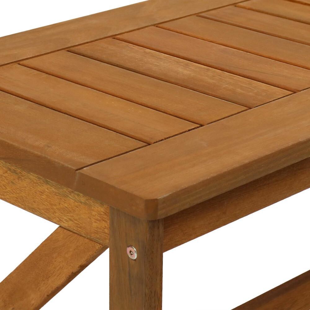 Ultimate Patio 35-Inch Meranti Wood Outdoor Patio Coffee Table