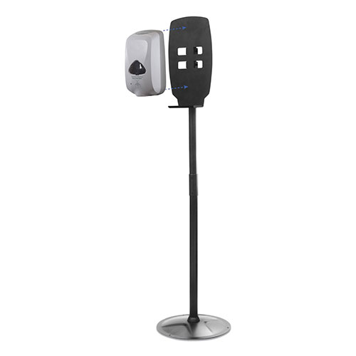 Kantek Floor Stand for Sanitizer Dispensers | Height Adjustable from 50