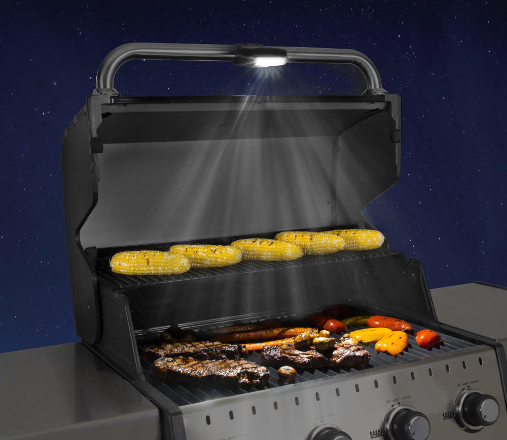 Grill Light with 2 COB Light Strips and Flex Strap