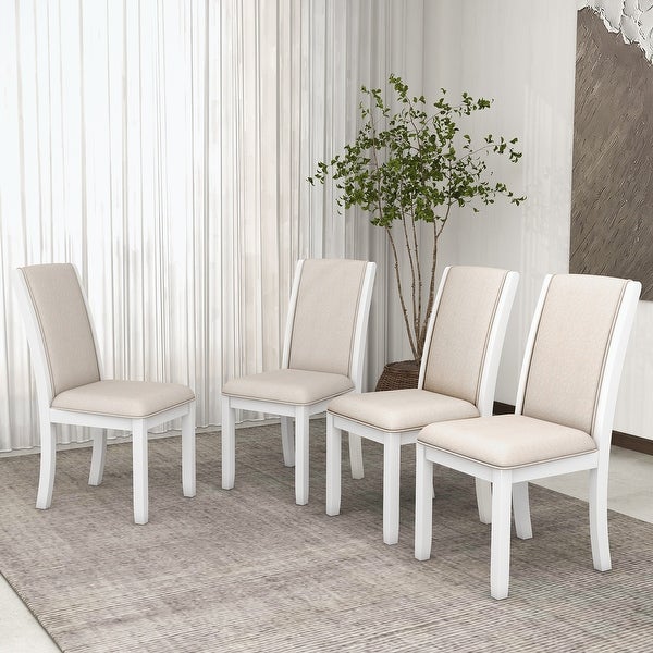 4-Piece Wood Full Back Dining Chairs Set