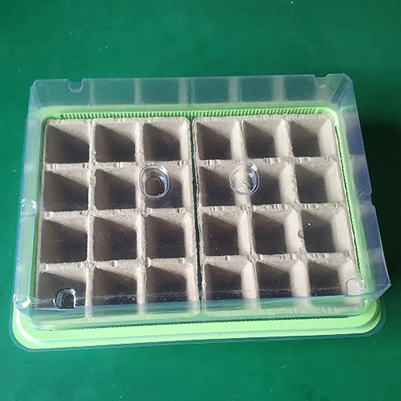 24 Holes Seed Starter Trays Nursery Pots Seedling Tray Plastic Nursery Pots Planting Seed Tray Base Garden Grow Box Supplies