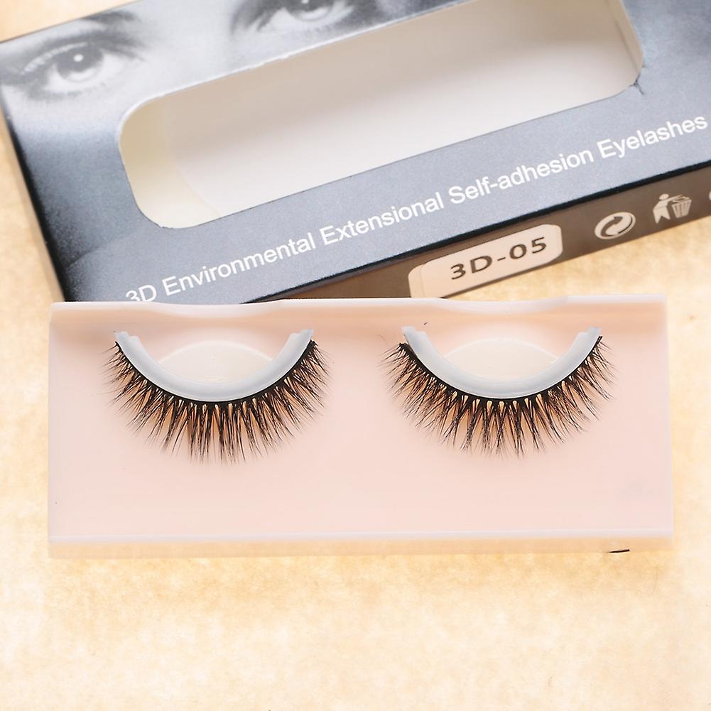 3d Professional Self Adhesive Eyelashes No Stimulation False Eyelashes Extension 05#