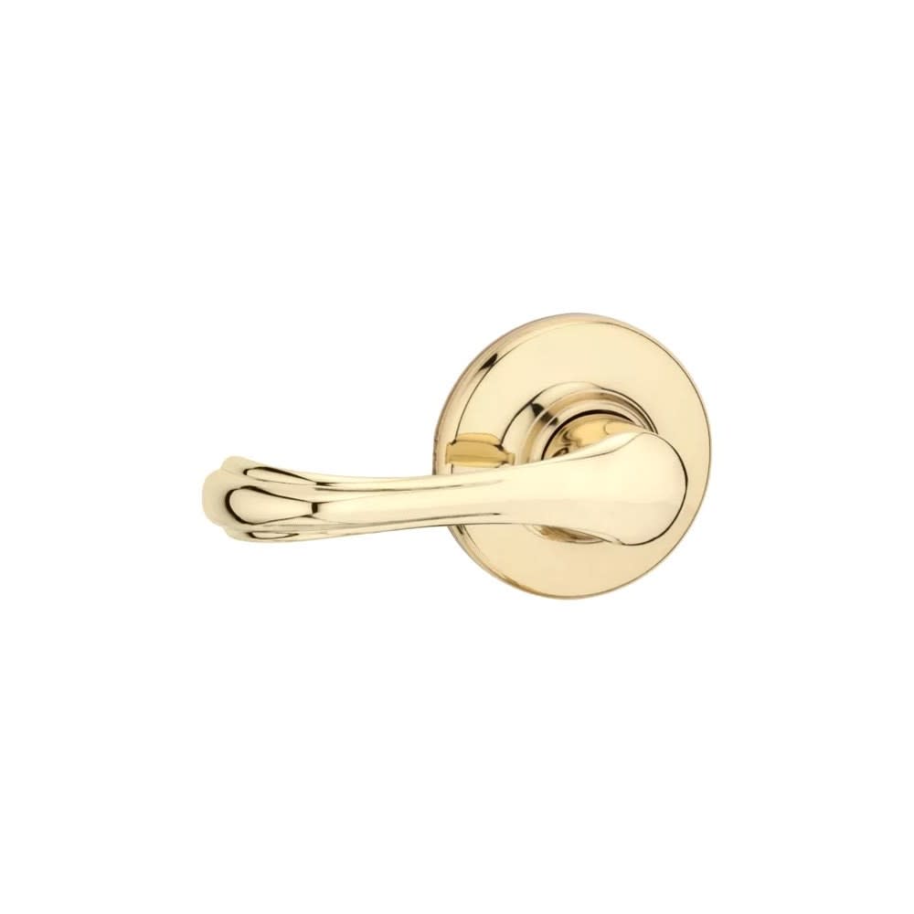 Polished Brass Hall/Closet Dorian Passage Door Lever Set