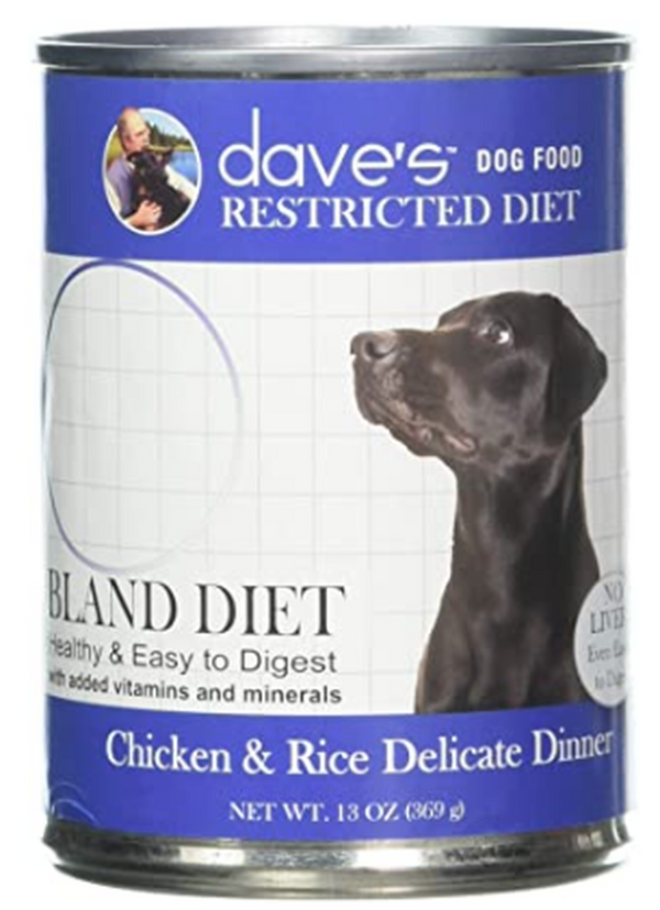 Dave's Pet Food Restricted Diet Bland Chicken and Rice Delicate Dinner