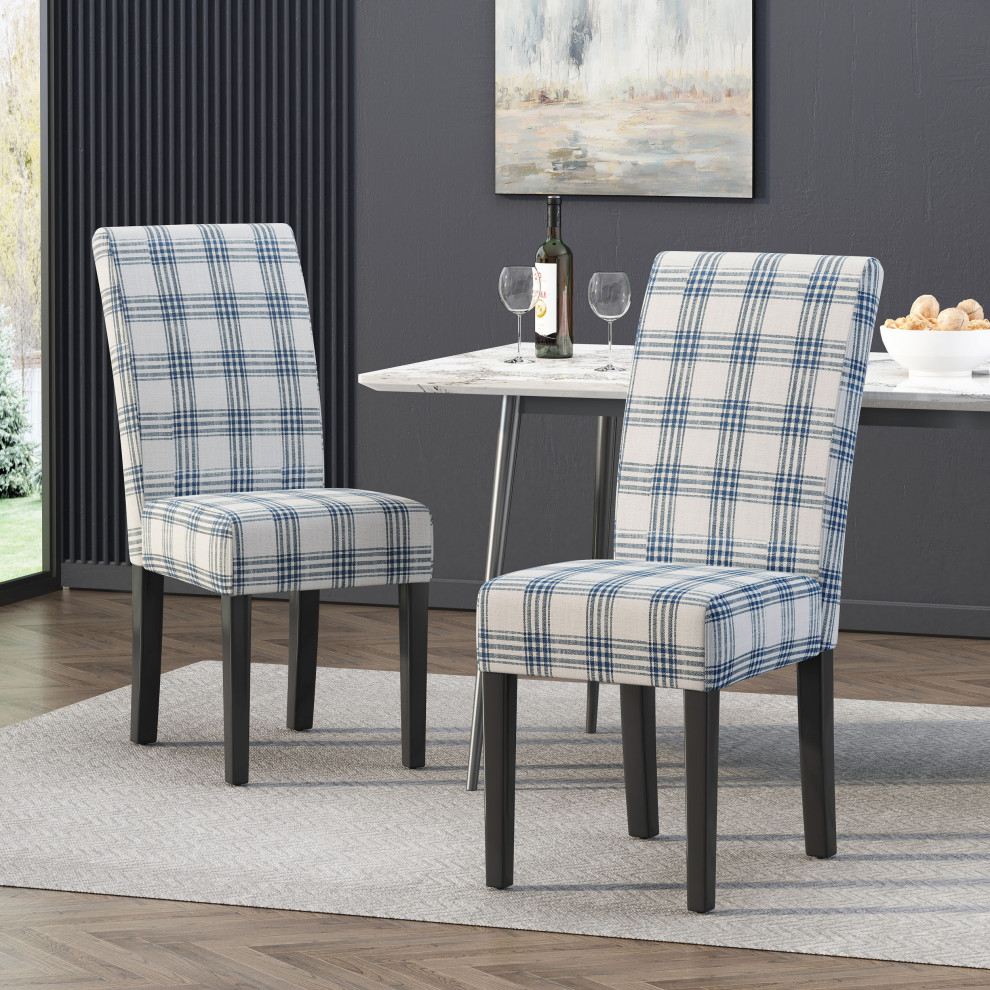 Percival Upholstered Dining Chairs  Set of 2   Transitional   Dining Chairs   by GDFStudio  Houzz