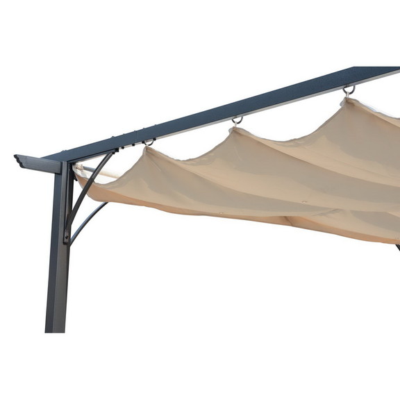 Island Retreat NU6894 Retractable Roman Shade Perg...