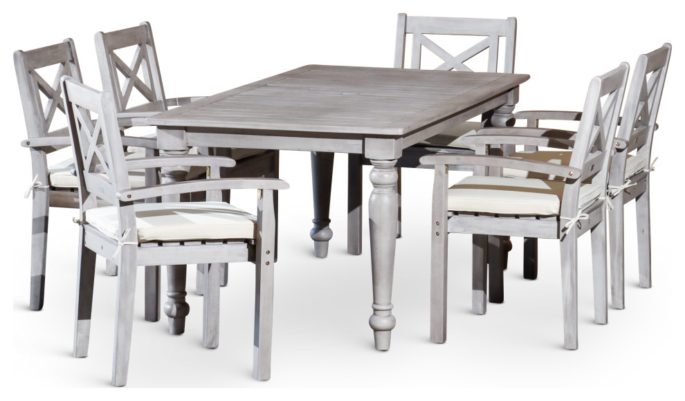 DTY Outdoor Living Castlewood Canyon Dining Set   French Country   Outdoor Dining Sets   by DTYStore  Houzz