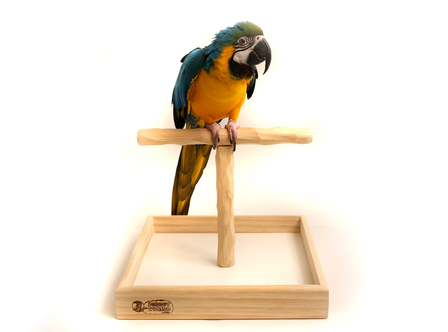 Deluxe Large Tabletop NU Perch - Parrot T Perch Stand Lg