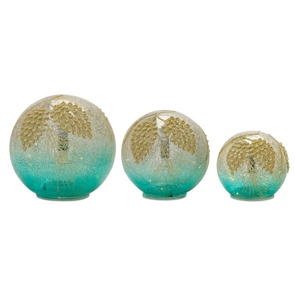 LED Pinecone Orb (Set of 3)