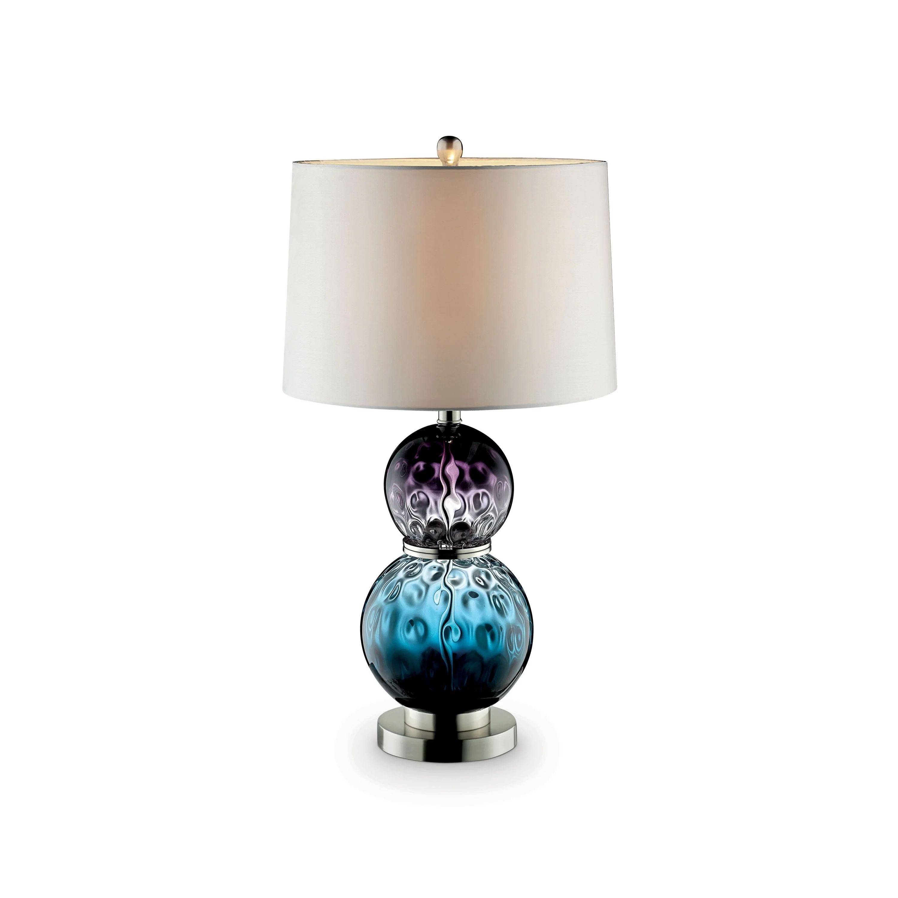 Furniture of America Zete Contemporary Multi-color Glass Table Lamp