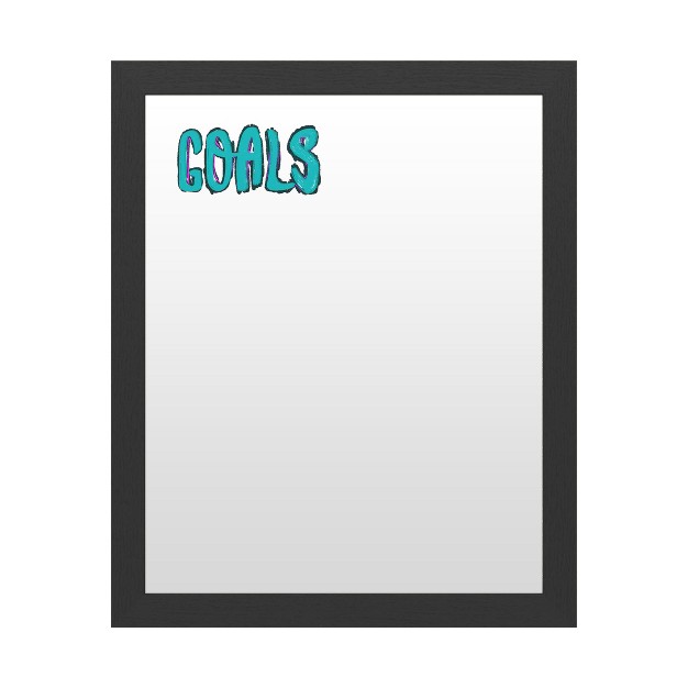 Trademark Fine Art Dry Erase Marker Board With Printed Artwork Abc x27 goals Script x27 White Board