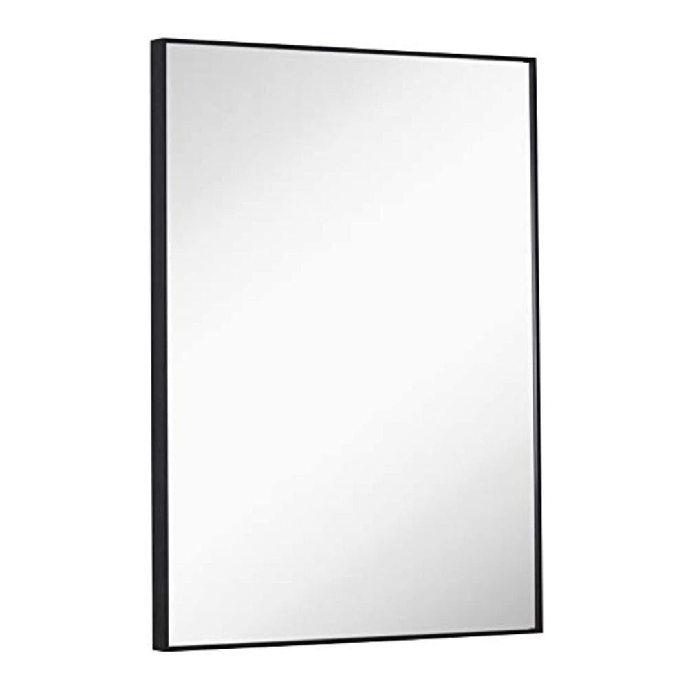 Black Brushed Metal Vanity Mirror Simple Edge Mirrors 22