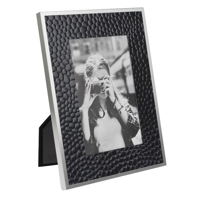 X 6 quot Metal Image Frame Silver black Stonebriar Collection