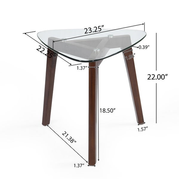 Wasco Indoor Wood and Glass End Table by Christopher Knight Home