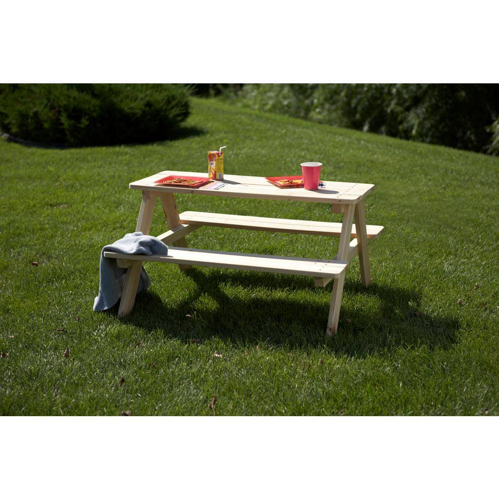 turtleplay Wood Picnic Table For Kids TB0020000010