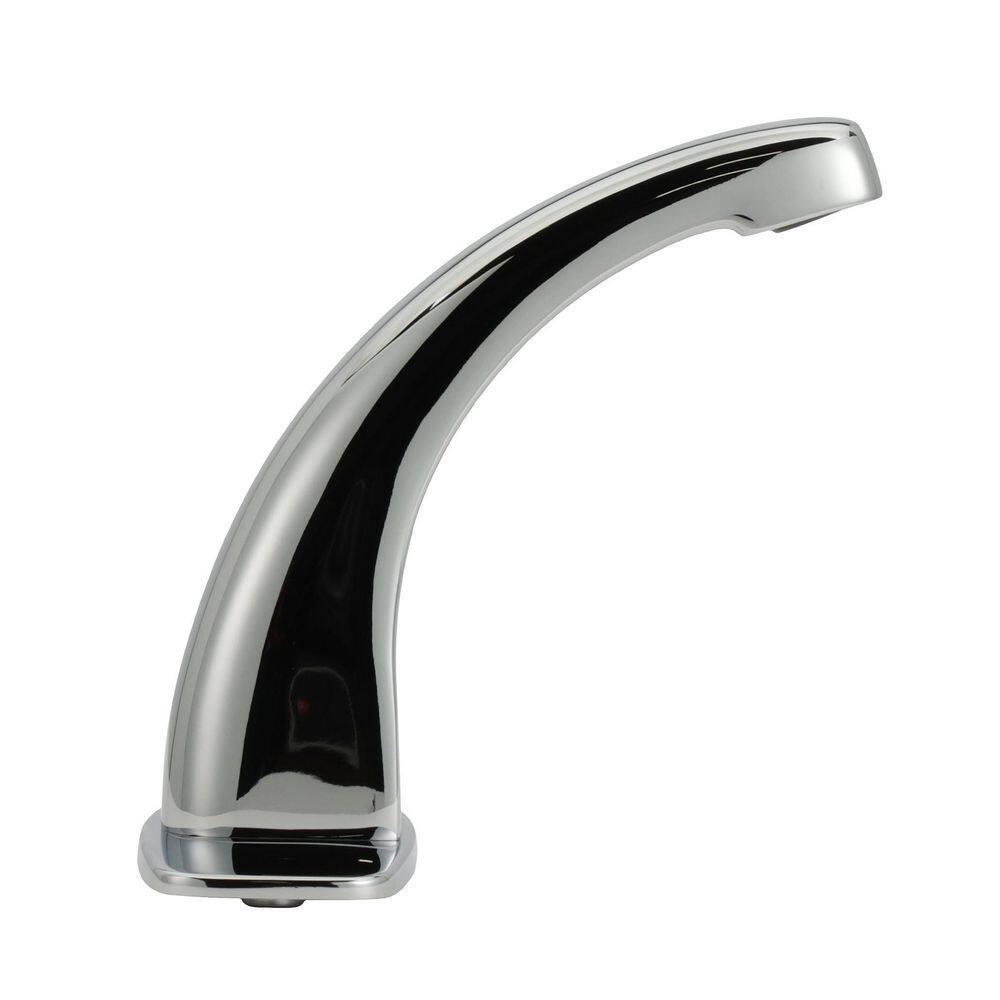 Zurn AquaSense Z6913-XL Hydro-Powered Sensor Faucet Single Hole 0.5 GPM Aerator 4 in. Widespread Cover Plate Chrome Z6913-XL-CP4-HYD