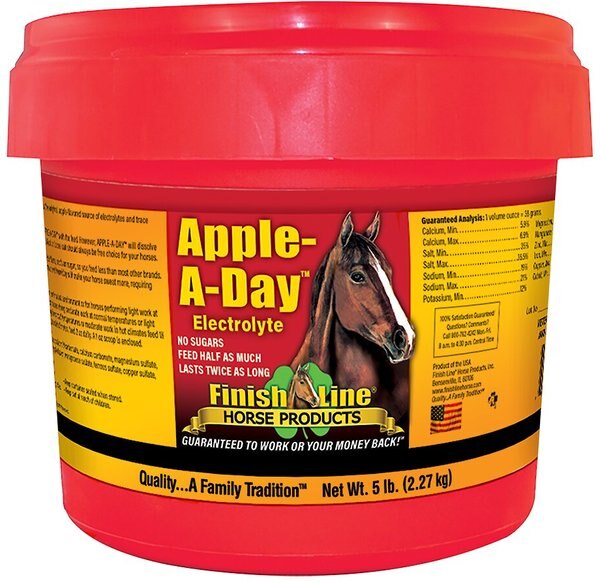 Finish Line Apple-A-Day Electrolyte Apple Flavor Powder Horse Supplement