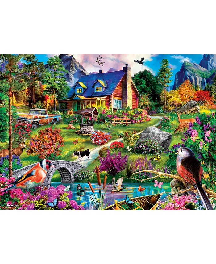 MasterPieces Puzzles Retreats - Hillside Cottage 1000 Piece Adult Jigsaw Puzzle