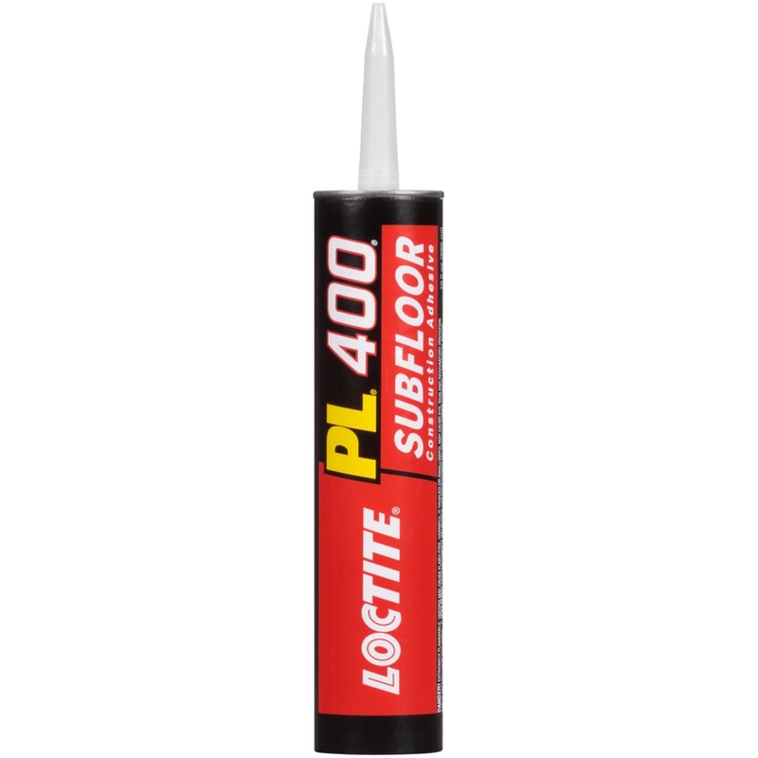 Loctite PL 400 Subfloor Adhesive Synthetic Latex Subfloor Construction Adhesive 10 oz