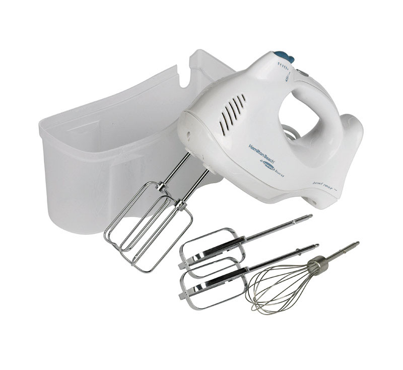 Hamilton Beach White 6 speed Hand Mixer