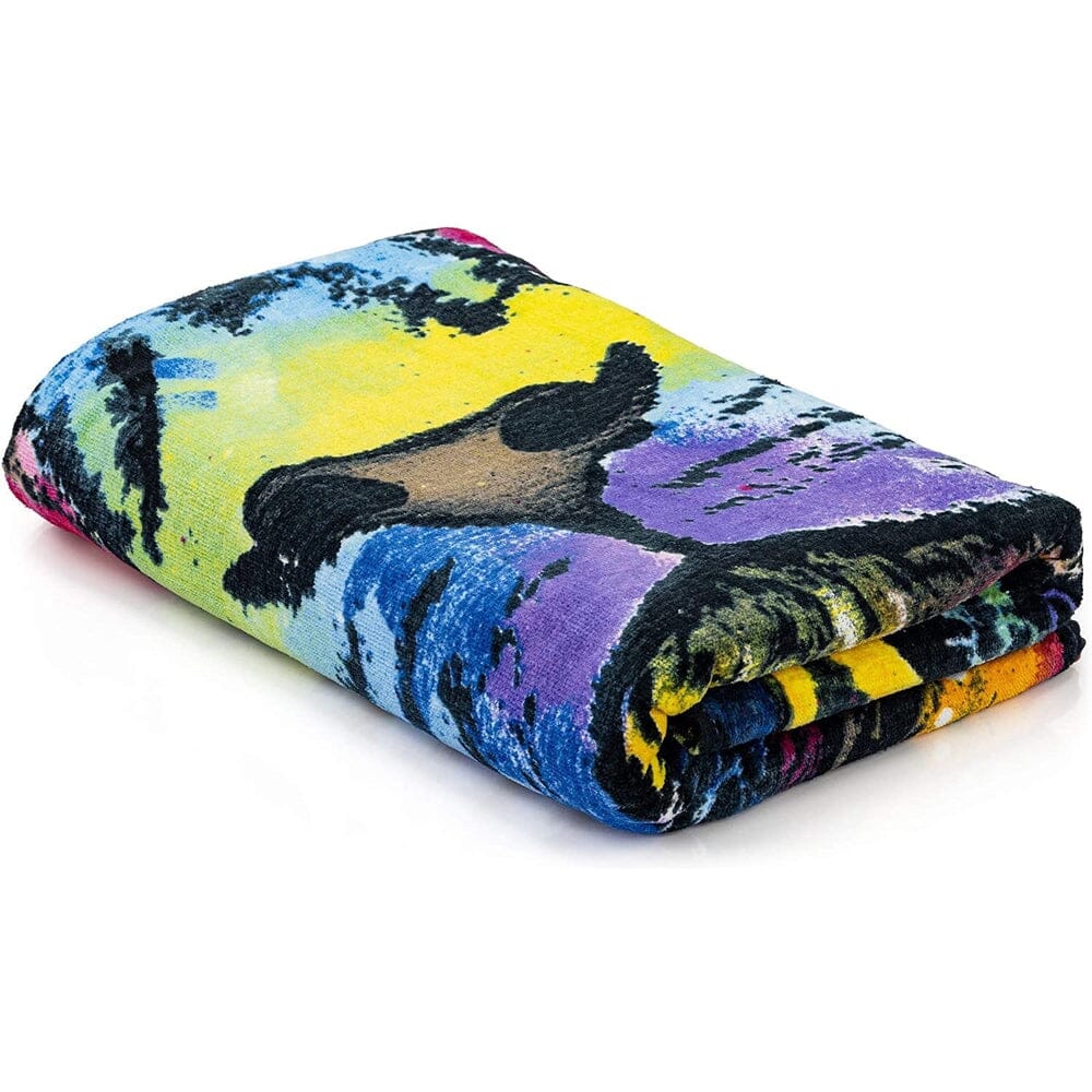 Lion Super Soft Plush Cotton Beach Bath Pool Towel by Dean Russo