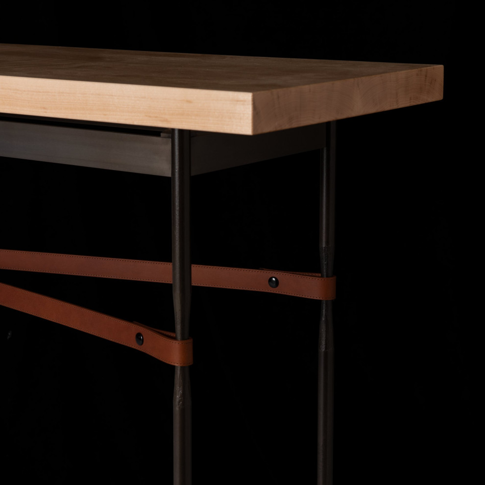 Hubbardton Forge 750120 05 05 LB M1 Equus Wood Top Console Table   Transitional   Console Tables   by The Lighthouse  Houzz