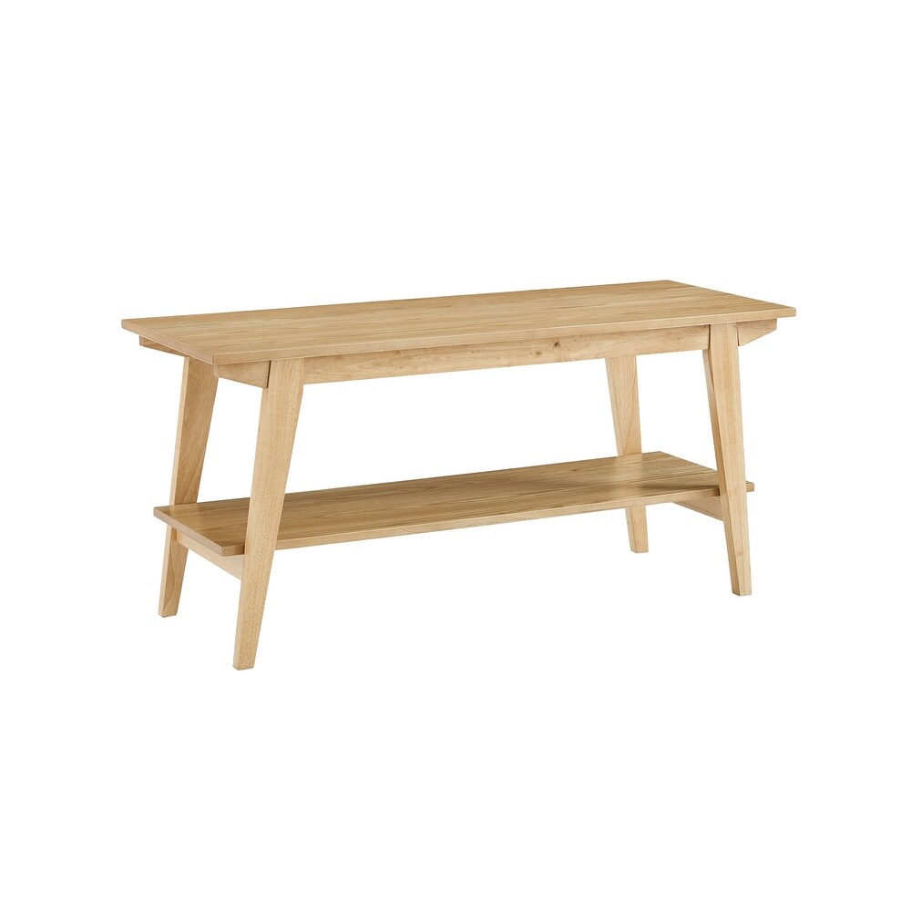 Middlebrook Contemporary Entry Bench with Storage Shelf